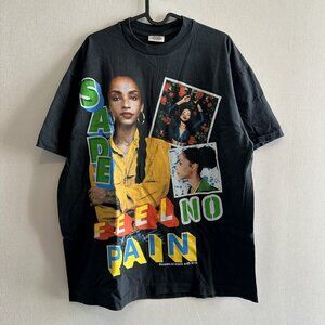 Sade Feel No Pain Love Deluxe Faded Black T-Shirt XL Rap Tee